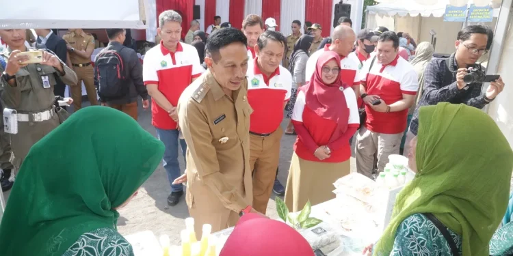 Pj Wali Kota Malang hadiri Gerakan Pangan Murah.
