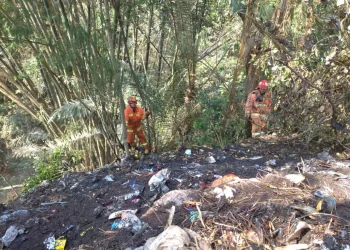 lahan sampah di kota batu terbakar