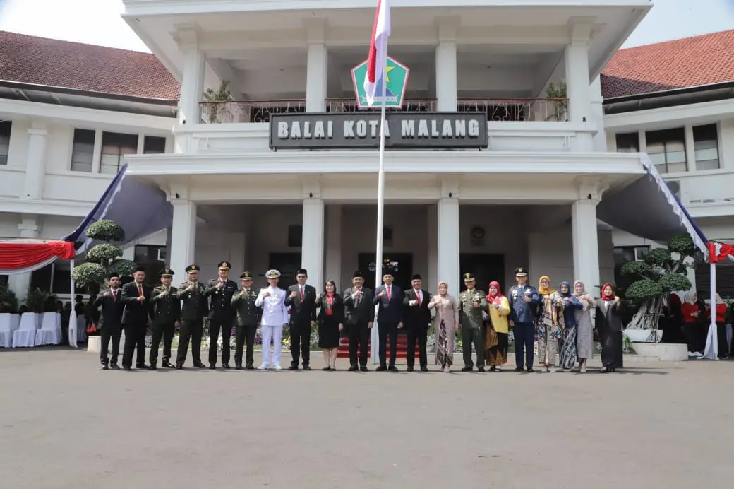 Upacara Peringatan Hari Sumpah Pemuda di Pemkot Malang.