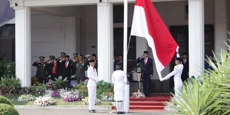 Upacara Peringatan Hari Sumpah Pemuda di Pemkot Malang.