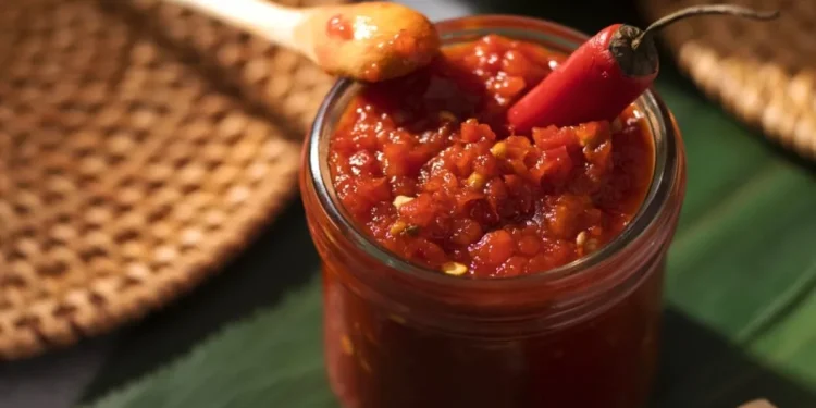 Ilustrasi sambal untuk masyarakat Indonesia.