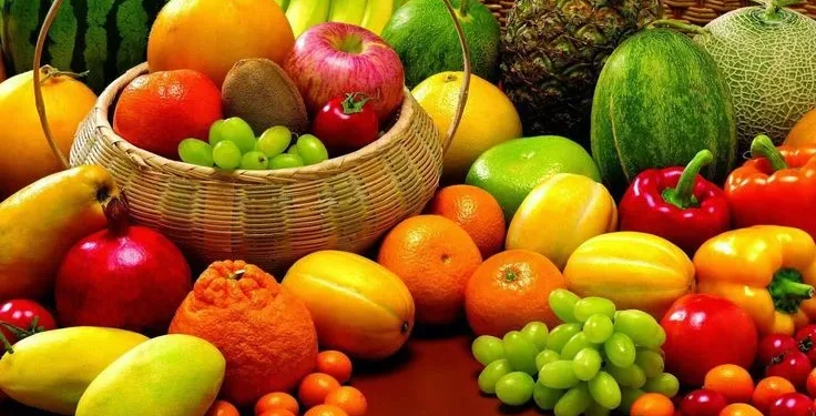 Ilustrasi buah-buahan segar.