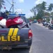 Kendaraan yang digunakan oleh korban telah dievakuasi oleh petugas.