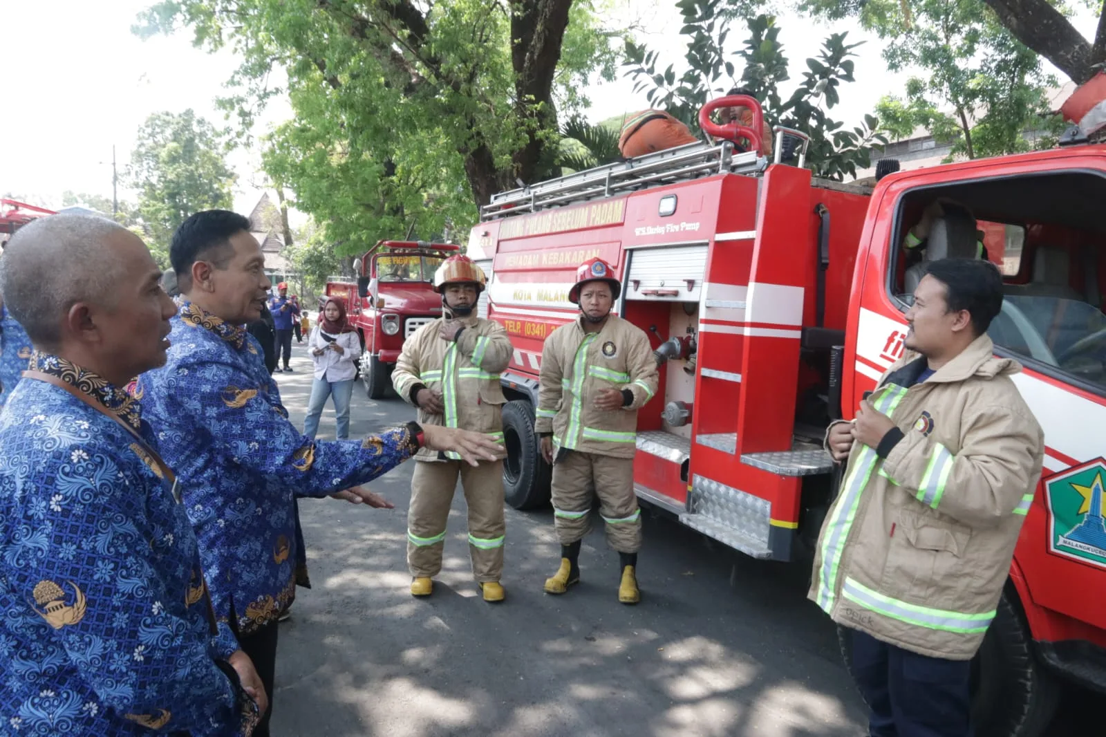 Kunjungan Pj Wali Kota Malang di Damkar.