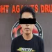Tersangka Abdul Adzim Rois alias Demblok kini ditahan di Polres Malang.