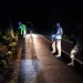 Petugas melakukan olah TKP di lokasi laka tunggal di Ngadas.