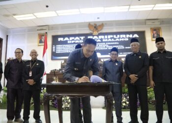 Kesepakatan Pj Wali Kota Malang bersama DPRD Kota Malang dalam rapat Paripurna