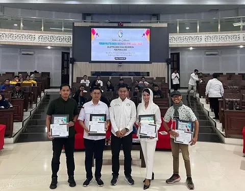 Deklarasi Pemilu Damai dan Bersih yang diselenggarakan di Gedung DPRD Kota Malang