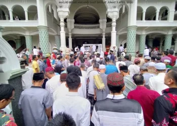 Ilustrasi salat Jumat.