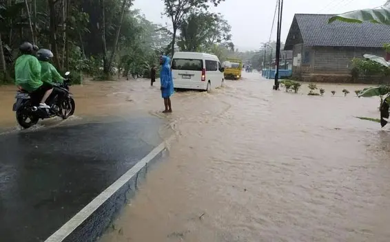 Banjir yang terjadi di Desa Sitiarjo pada Juli 2023 lalu.