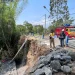 Pembangunan plengsengan di jalan penghubung Mojorejo - Pendem Kota Batu mulai diproses.