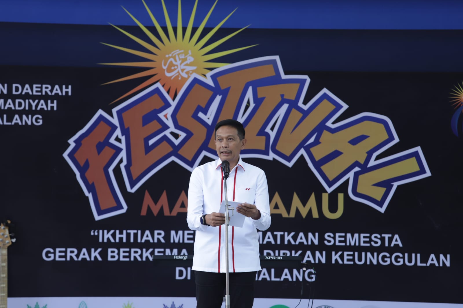 Pj Wali Kota Malang hadir di peringatan Milad Muhammadiyah ke 111 di Balaikota Malang.
