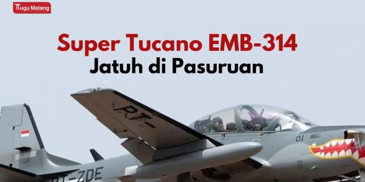 Pesawat TNI AU, Super Tucano EMB-314 dikabarkan jatuh di Pasuruan dan Probolinggo, Kami (16/11/2023). (Foto/tni-au.mil.id)