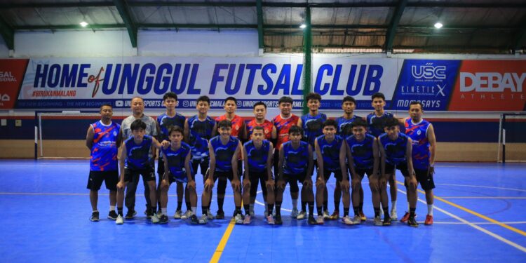 Para pemain Unggul FC Malang U-20 yang akan bertanding dalam Festival Futsal Indonesia U-20 2023 (Unggul FC)