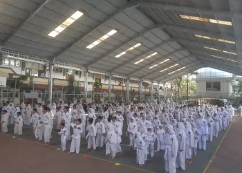 Atlet Taekwondo,kota malang,grading test - 300 Atlet Taekwondo di Kota Malang Jalani Grading Test
