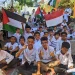 Antusias peserta didik mengikuti Aksi Bela Palestina.
