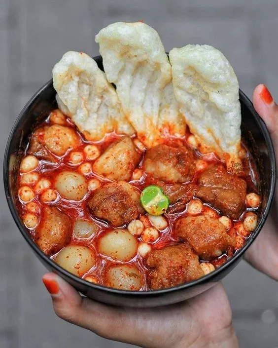 Ilustrasi bakso aci.