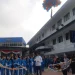 Direktur Direktorat Pendidikan Vokasi UMM, Assoc Prof Dr Tulus Winarsunu MSi melepaskan peserta jalan sehat dalam peringatan 3 dekade DIII Keperawatan UMM.