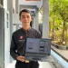 Bagas Yudhoyono menunjukkan aplikasi Talok Go di laptopnya