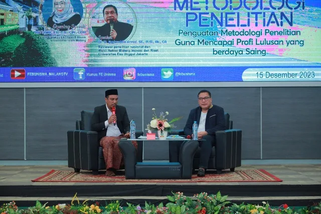 Acara Workshop Metodologi Penelitian oleh FEB Unisma.