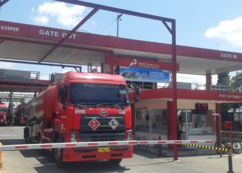 Armada Truk Tangki BBM milik Pertamina Fuel Terminal Malang.