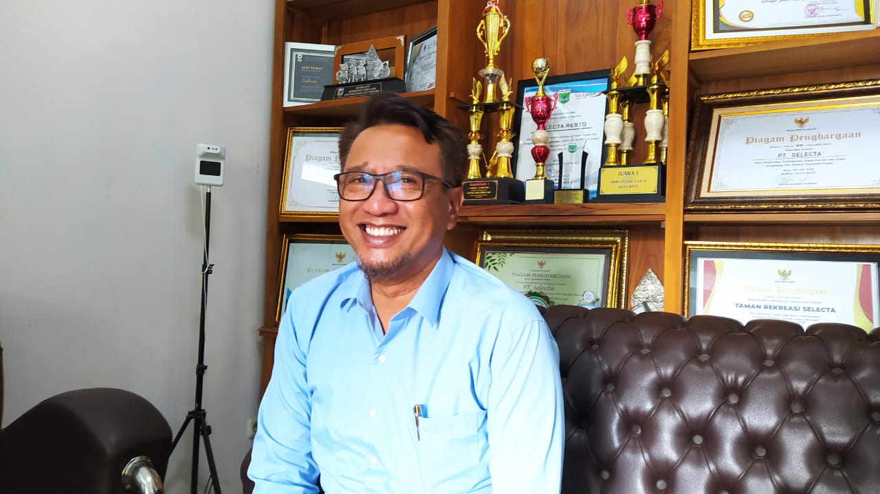 Ketua Perhimpunan Hotel dan Restoran Indonesia (PHRI) Kota Batu, Sujud Hariadi. 