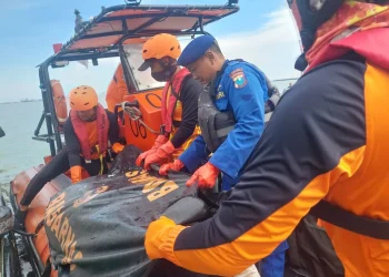 Proses evakuasi mahasiswa IPB yang ditemukan tewas di Pulau Sempu.