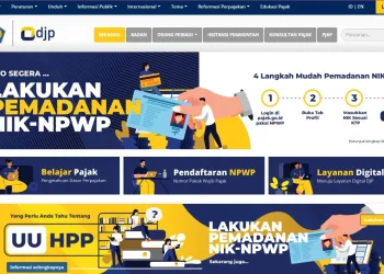 Tangkapan layar portal pajak.