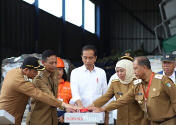 Pj Wali Kota Malang dampingi peresmian TPA Supit Urang oleh Presiden Joko Widodo.