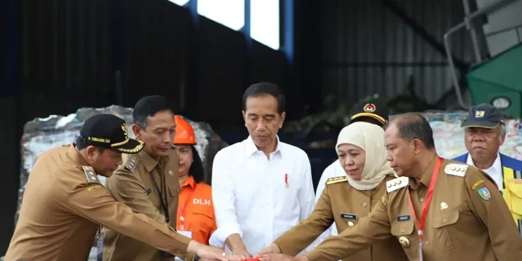 Pj Wali Kota Malang dampingi peresmian TPA Supit Urang oleh Presiden Joko Widodo.