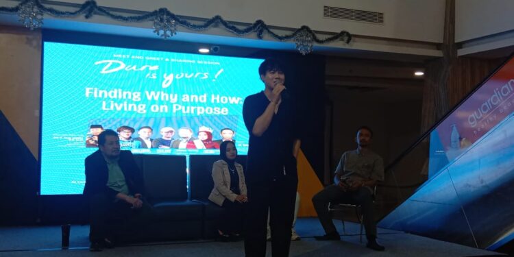 Talkshow Dare is Yours Finding Why and How Living on Purpose di Surabaya Jumat (29/12/2023).