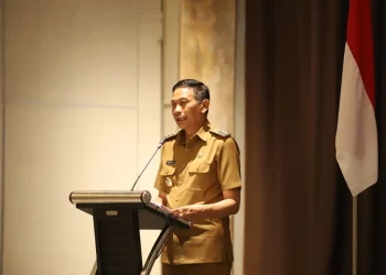 Pj Wali Kota Malang, Dr. Ir. Wahyu Hidayat, M.M, saat memberikan pemaparan.
