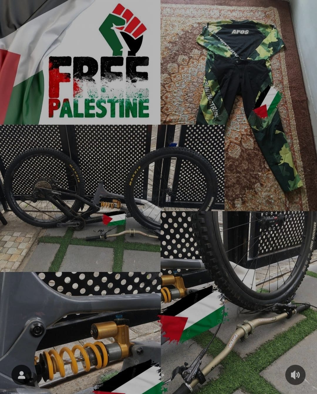 Afos Katana, Atlet Downhill Kota Batu Lelang Sepeda untuk Palestina