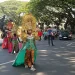 Siswa ABK di Malang Raya menampilkan Karnival Istimewa di Alun Alun Tugu Kota Malang.