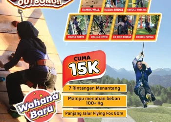 Keseruan wahana HoiHoi Outbound, bayar cuma 15K.