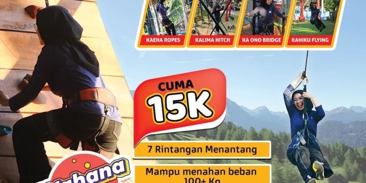 Keseruan wahana HoiHoi Outbound, bayar cuma 15K.