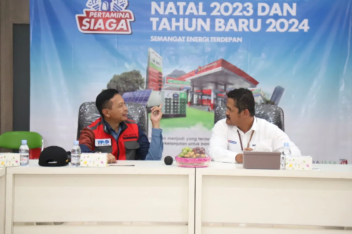 Pj Wali Kota Malang bersama TPID di fuel pertamina. 