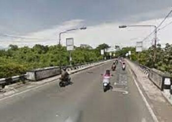 Ilustrasi jembatan Sulfat Kota Malang.