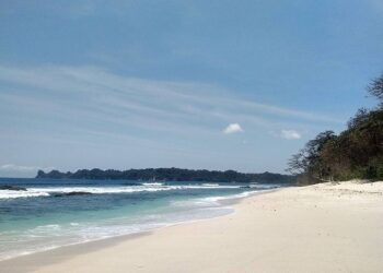 Potret Pantai Sendiki Malang.