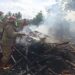 Kondisi rumah terbakar milik Dasuki di Kabupaten Malang.