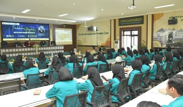 Pengukuhan dan Pembekalan relawan pajak Unisma pada Senin (8/1/2024).