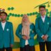 Dari kiri: Sardin Wance MKn; Dwi Rositasari SPd; M Indra Riamizad Raicudu SPd. Mahasiswa Unisma yang meraih prestasi terbaik.