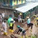 Banjir batu dan lumpur menerjang pemukiman di Jalan Kasdan, Desa Tlekung, Junrejo Kota Batu, Selada (30/1/2024).