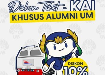 PT KAI beri diskon khusus 10 persen untuk pembelian tiket kereta api bagi alumni UM.