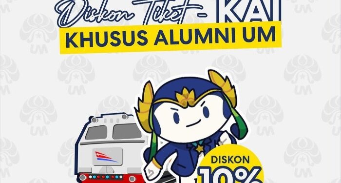 PT KAI beri diskon khusus 10 persen untuk pembelian tiket kereta api bagi alumni UM.