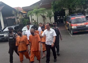 Beberapa tersangka kasus narkotika di Kabupaten Malang yang diamankan Polres Malang di tahun 2023