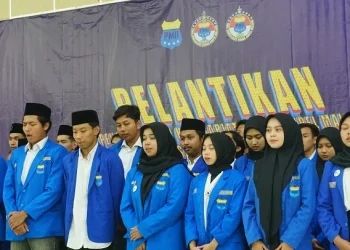 Acara pelantikan pengurus PMII Komisariat Sunan Ampel Malang.