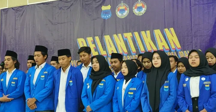Acara pelantikan pengurus PMII Komisariat Sunan Ampel Malang.