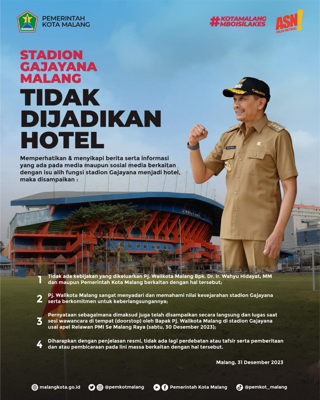 Stadion Gajayana Kota Malang