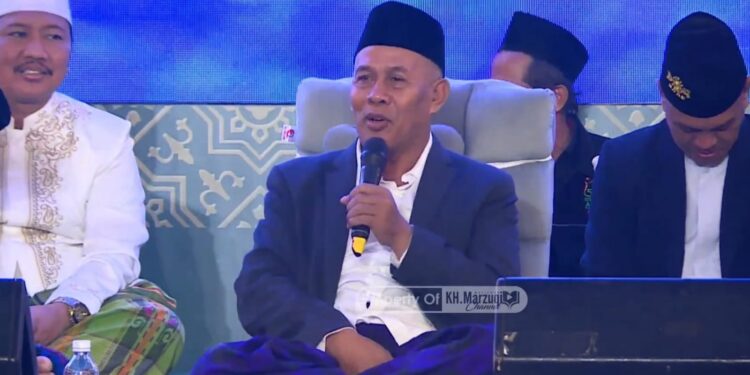 KH Marzuki Mustamar dalam acara Hormat Sang Guru (Tangkapan layar)